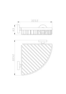 Полка для ванной Wonzon & Woghand Easy WW-8144 хром